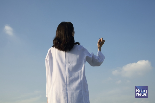 윤정인 씨는 "이왕이면 아이가 '엄마는 되게 멋있는 과학자'라고 이야기하면 저는 행복할 것 같아요"라고 말했다. ⓒ베이비뉴스