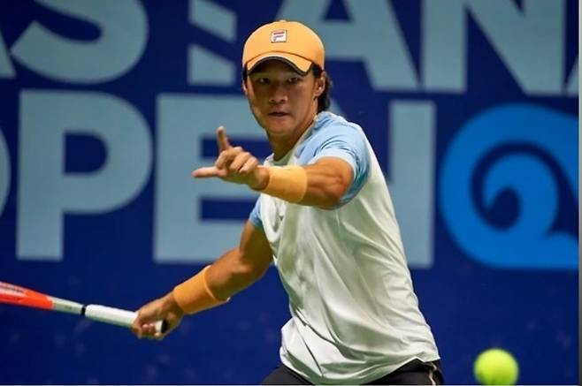 권순우가 남자프로테니스(ATP) 투어 대회 단식에서 개인 통산 두 번째 4강에 진출했다. [카자흐스탄 테니스협회 소셜 미디어 사진]