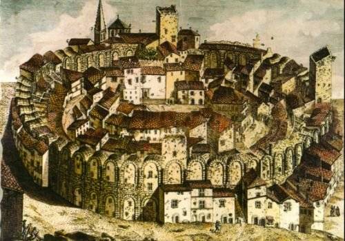 18세기 경기장 안에 주택이 있었다. [사진 wikipedia]