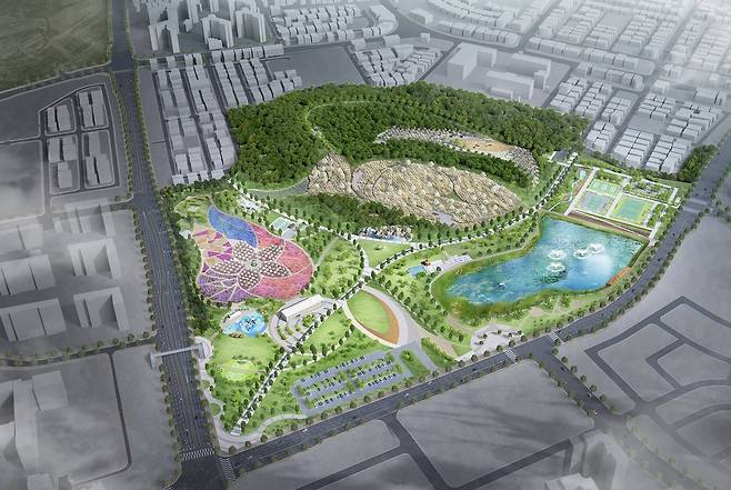 모산 근린공원 계획(안) 조감도. / 사진제공=평택시