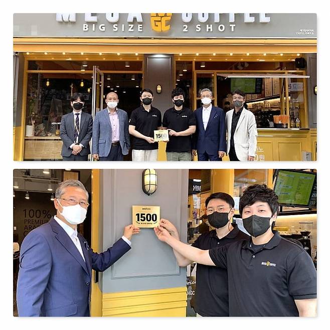 메가엠지씨커피, 1,500번째 매장 ‘면목역점’ 오픈 (사진=메가커피 제공)