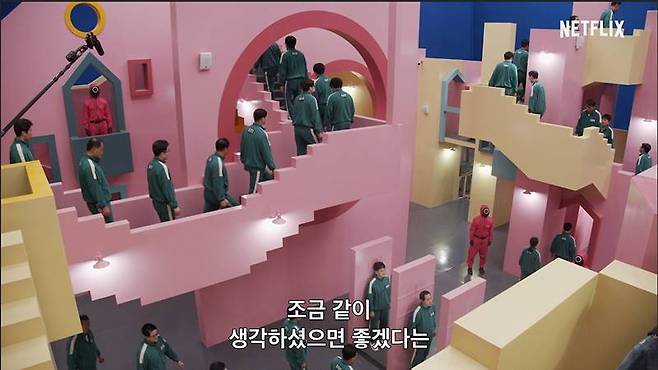 '오징어게임' 세트장 모습. 사진|넷플릭스