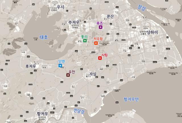 강남 수향의 위치. ⓒ최종명