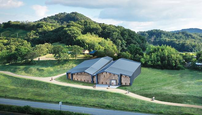 충남 부여군 장암면 와요지에 들어설 보호각 조감도(부여군 제공)© 뉴스1
