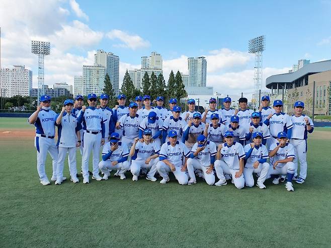 ▲ U-23 한국 야구 대표팀 ⓒ 고봉준 기자