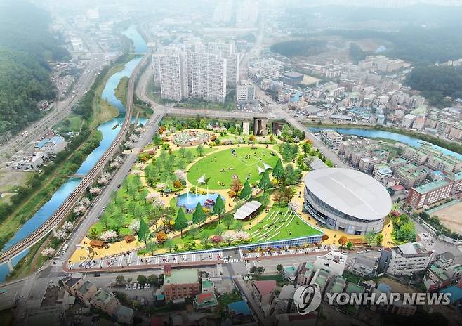 용인종합운동장 공원 조감도 [용인시 제공. 재판매 및 DB 금지]