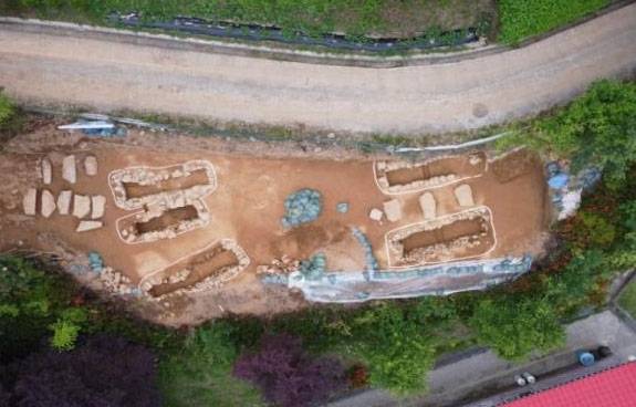 삼국시대 석곽묘 확인 [경남 양산시 제공. 재판매 및 DB 금지]