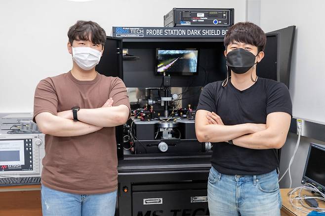 (왼쪽부터) 인하대학교 전자공학과 4학년 박진우 학생과 김형진 교수./(사진제공=인하대)