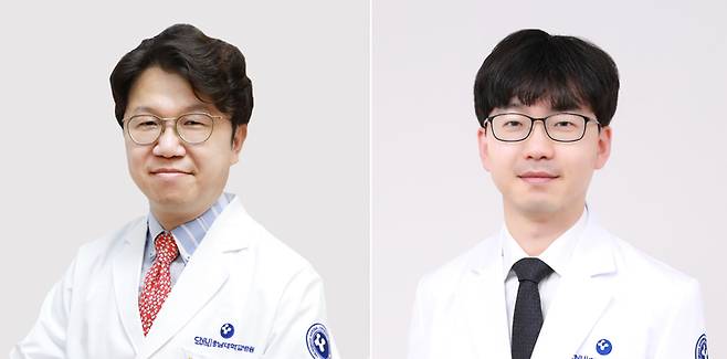 충남대병원 안과 김정열 교수(왼쪽)와 김민수 전임의 *재판매 및 DB 금지