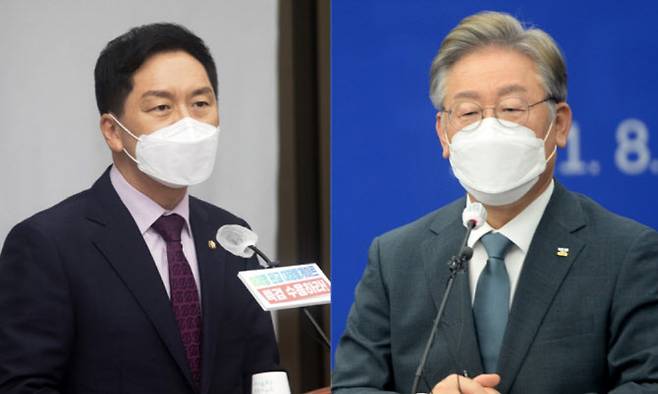 김기현 국민의힘 원내대표(왼)와 이재명 경기도지사. (사진=뉴스1)