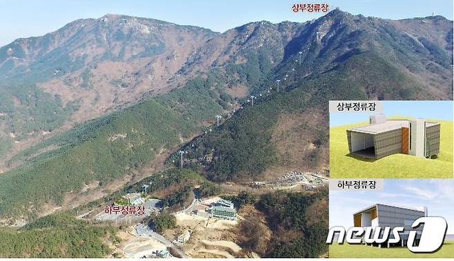 대구 달성군 비슬산 참꽃 케이블카 조감도© 뉴스1