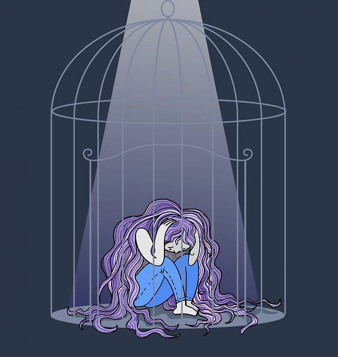 정신적 어려움을 겪는 청소년 관련 이미지[123rf]