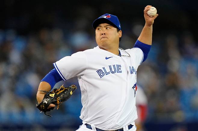 메이저리그 토론토 류현진. 연합뉴스