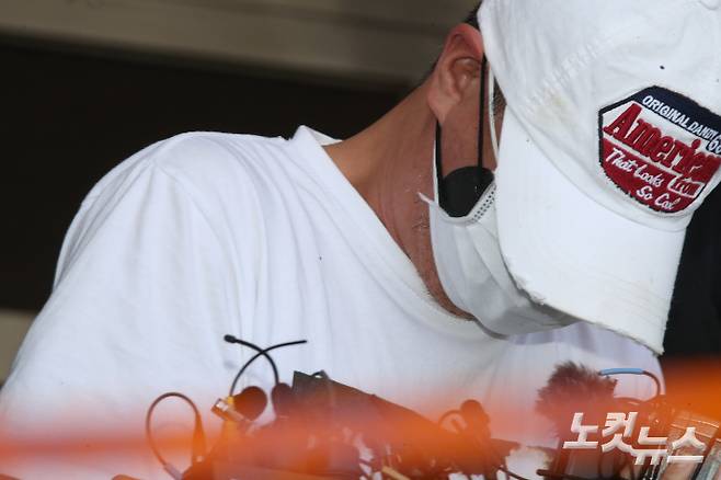 '제주 중학생 살인사건' 피고인 김시남(46). 고상현 기자