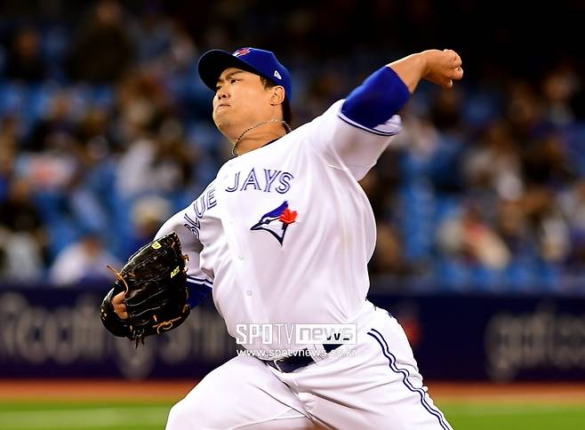 ▲ 토론토 블루제이스 투수 류현진 ⓒ토론토(캐나다 온타리오주), 조미예 특파원