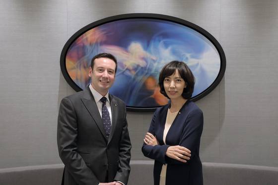 Hotel manager Vincent Gernigon, left, and general manager Cho Min-sook of Sofitel Ambassador Seoul [SOFITEL AMBASSADOR SEOUL]