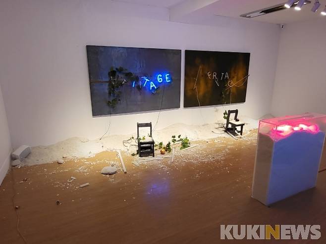 강원국제트리엔날레2021 작품.&nbsp;