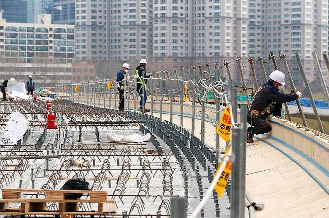 수도권 한 건설 현장 모습. [연합]