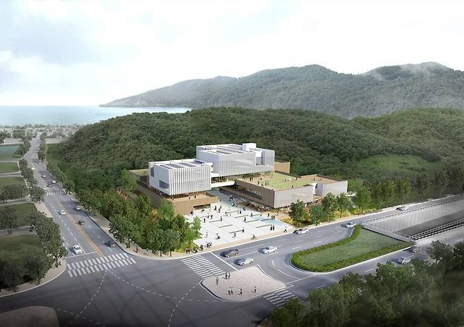 [부산=뉴시스] 부산시 기장군 ‘일광 빛·물·꿈 교육행복타운' 건축설계 공모 당선작. (사진=기장군 제공) *재판매 및 DB 금지