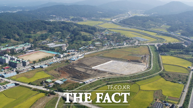 충남 부여군에 들어설 문화예술종합타운 예정 부지./부여군 제공