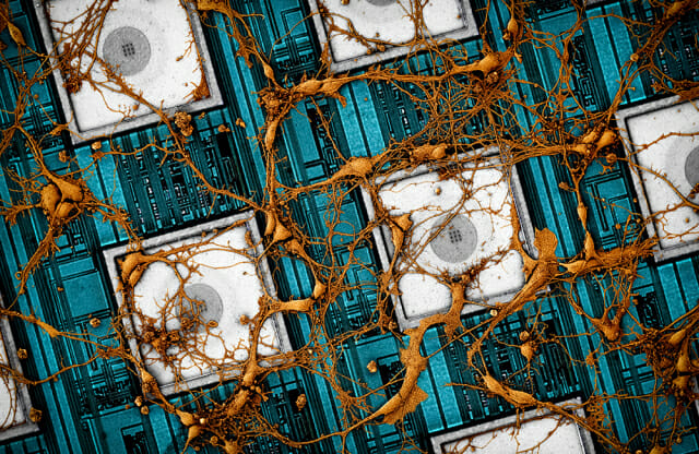 삼성전자가 개발 중인 사람 뇌를 닮은 반도체 논문 이미지(사진=삼성전자)
