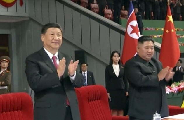 시진핑 중국 국가주석과 김정은 북한 노동당 총비서. 사진=CCTV 캡처 /뉴스1