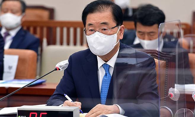 정의용 외교부 장관. 공동취재사진