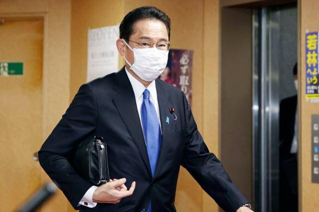 기시다 후미오 신임 일본 총리의 모습. 연합뉴스