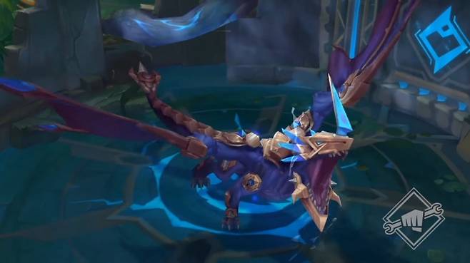 2022시즌 LoL에 추가 될 예정인 마법 공학 드래곤. 라이엇 게임즈 유튜브 캡쳐