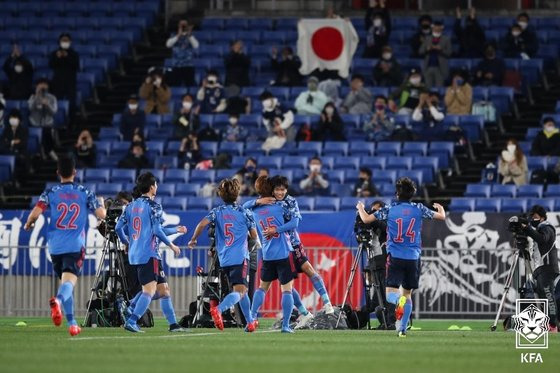 3.25 대표팀 친선경기 한일전 일본 득점. 대한축구협회