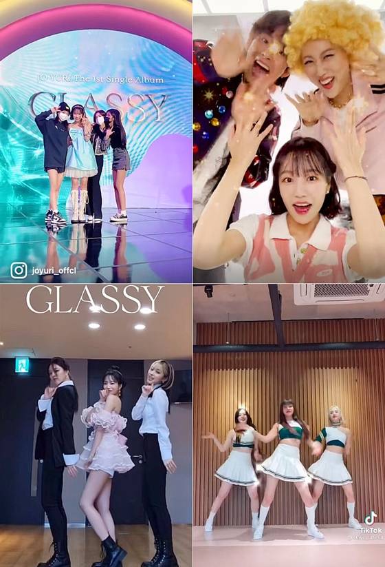 /사진=조유리 공식 SNS, 스테이씨, 엔조이커플 SNS, 틱톡 화면 캡처