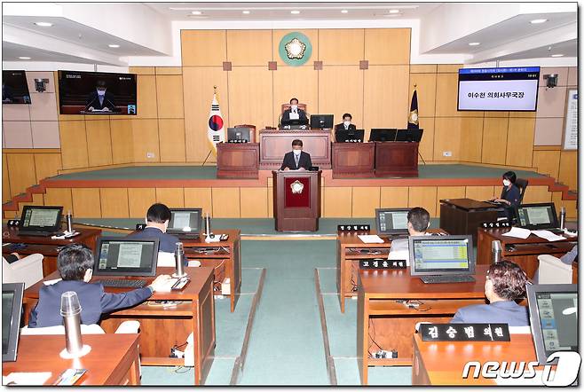 (정읍=뉴스1) 박제철 기자 = 전북 정읍시의회 제268회 임시회가 12일부터 15일까지 4일간의 일정으로 개회했다.    © 뉴스1