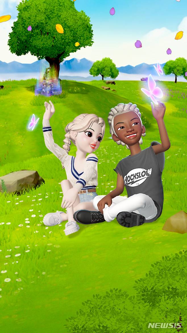 [서울=뉴시스]  메타버스 박물관 제페토 '힐링동산' 피드 이미지 (사진=국립중앙박물관 제공) 2021.10.13. photo@newsis.com