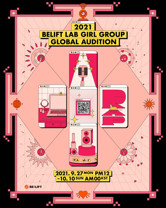 A poster for entertainment firm Belift Lab's global girl group audition [BELIFT LAB]