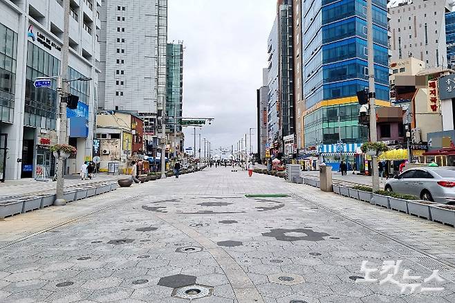 제26회 부산국제영화제 기간 한산한 해운대 구남로 모습. 박진홍 기자