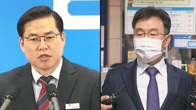 유동규 전 성남도시개발공사 기획본부장(왼쪽), 김만배 화천대유 대주주