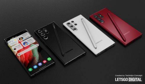 갤럭시S22 울트라 렌더링 이미지 [출처=렛츠고디지털]