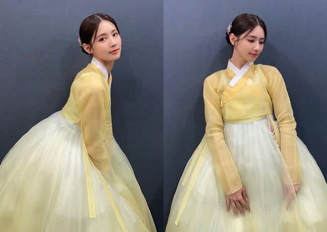 Girls) The children showed off their fine figure in Hanbok.On the 14th, Mi-yeon posted several photos on his instagram with an article entitled M Countdown full of happiness today.Mi-yeon in the photo showed an elegant charm in a yellow-toned bright hanbok, which perfectly matched the hair and decorations to highlight the beautiful beauty.Mi-yeon boasted a luxury nose and boasted a beautiful doll visual, and also emanated a playful story: fans praised it with comments such as too pretty, cute, and lovely.Meanwhile, Mi-yeon is working as a Mnet Music program M Countdown MC.