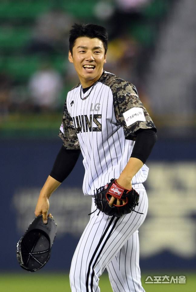 LG 한선태. 잠실|박진업 기자