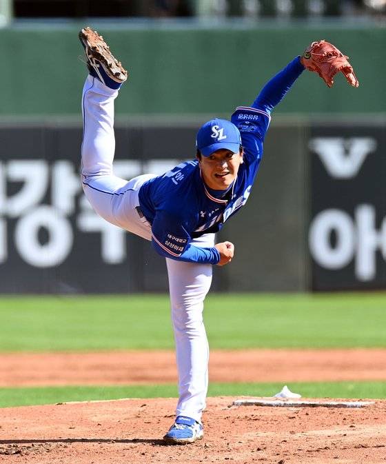 최근 삼성 선발진에서 눈에 띄는 활약을 보여준 이재희. [사진 삼성 라이온즈]