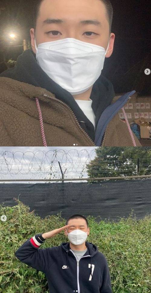 이다윗 입대 사진=이다윗 인스타그램