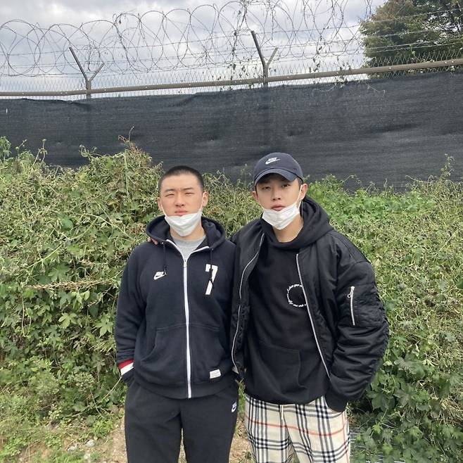 ▲ 이다윗(왼쪽), 김민석. 출처| 김민석 인스타그램