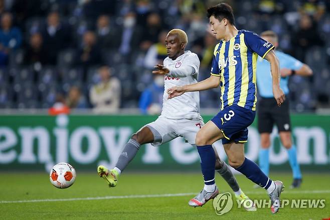 김민재, 지난 1일 경기 장면 [AP=연합뉴스 자료사진]