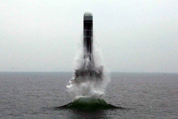 북한의 잠수함발사탄도미사일(SLBM) '북극성-3형'. 사진=뉴스1