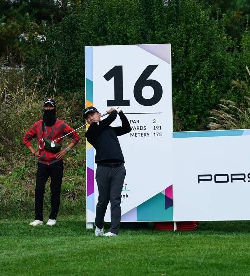 2021년 한국프로골프(KPGA) 코리안투어 하나은행 인비테이셔널에 출전하는 한승수 프로. 사진제공=하나은행 인비테이셔널 대회본부