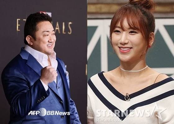 마동석, 예정화/사진=/AFPBBNews=뉴스1, 스타뉴스