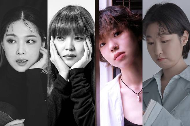 정밀아, 이아립, 윤지영, 강아솔.