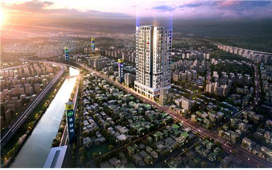 답십리역 지웰에스테이트 광역조감도 (신영건설 제공)