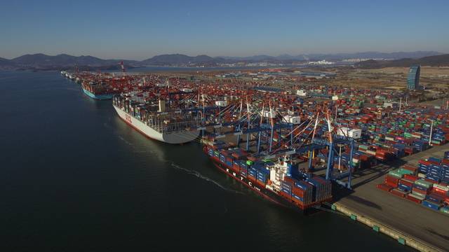 [광양=뉴시스] 광양항 컨테이너부두. (사진=뉴시스 DB) *재판매 및 DB 금지