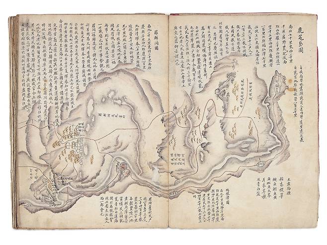 아국여지도 [한국학중앙연구원 제공. 재판매 및 DB 금지]